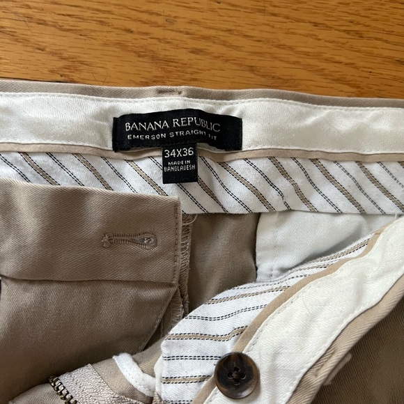 Banana Republic Rapid Movement Khaki 34 x 36 - Picture 2 of 3